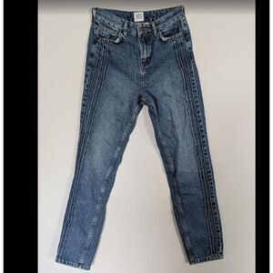 Bdg Women's Blue and White Jeans